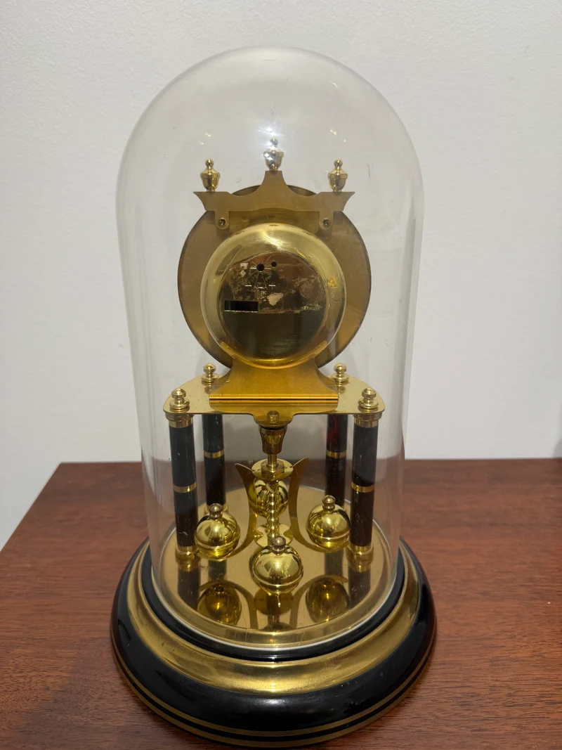 Horloge 400 jours Schatz – Modèle floral – Allemagne – XXe siècle