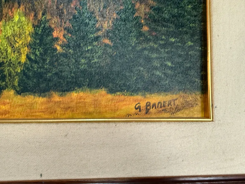 Tableau du granier signé g.banert