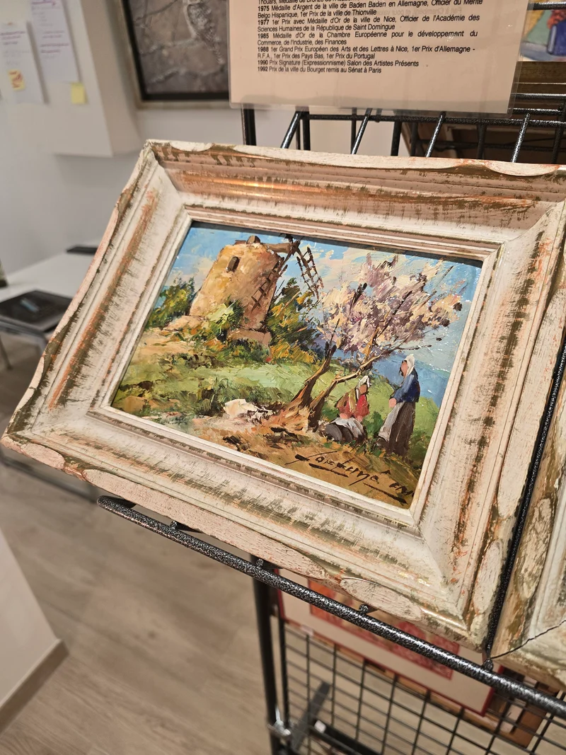 Petit tableau provençale- signé Fortuné car