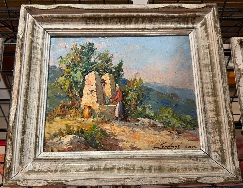 Tableau provençale- signé fortuné car