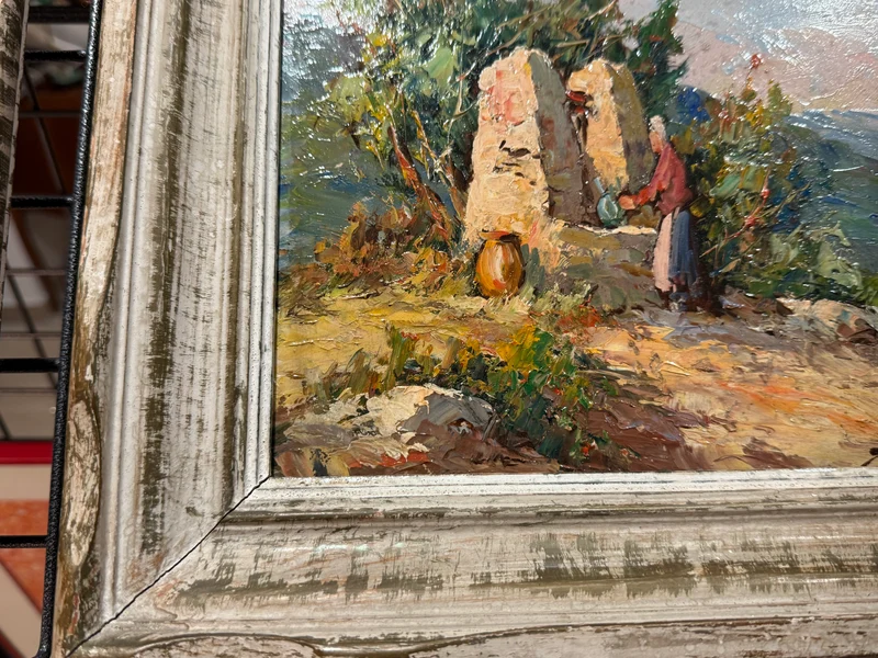 Tableau provençale- signé fortuné car