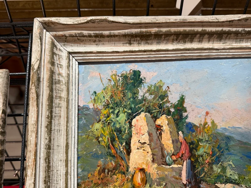 Tableau provençale- signé fortuné car