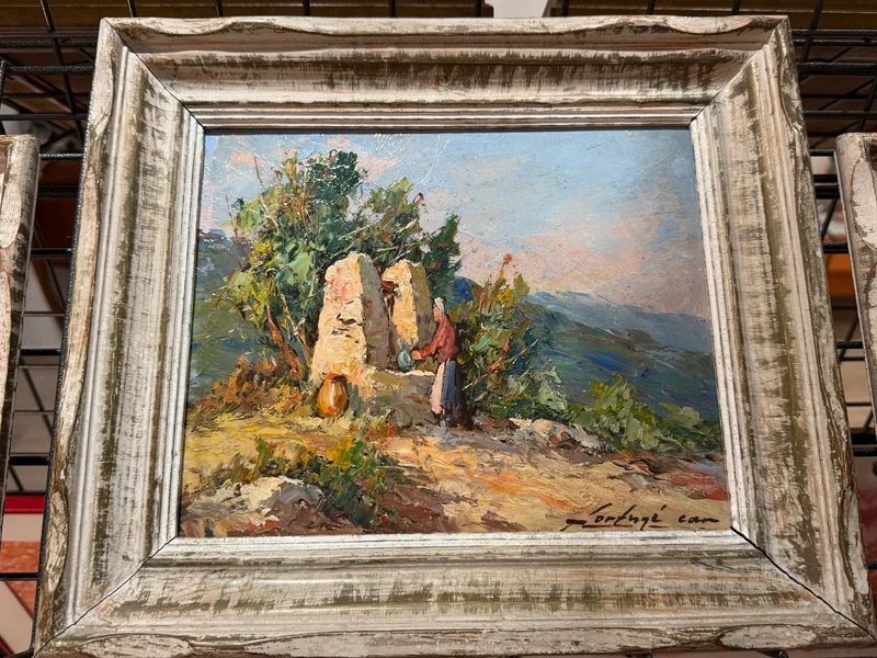 Tableau provençale- signé fortuné car