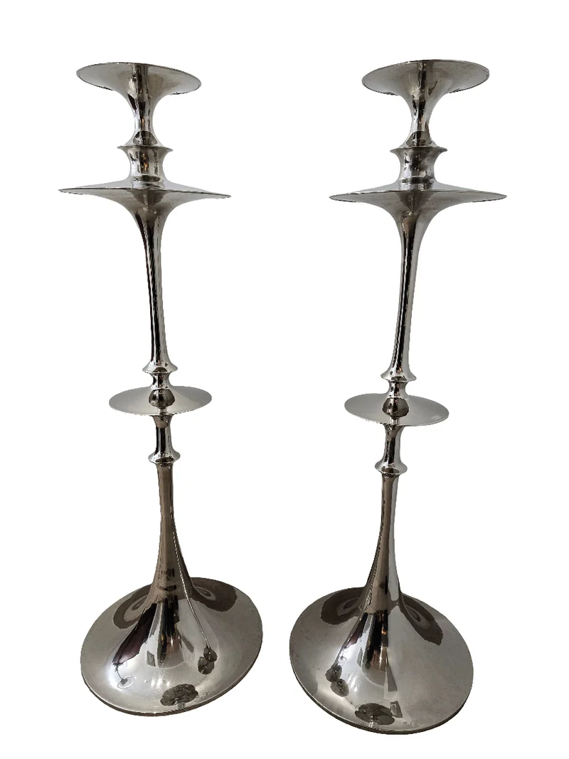 Paire de grand chandelier Fink design contemporain- 137cm