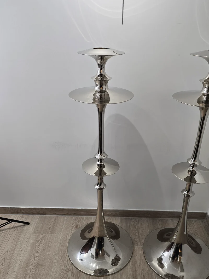 Paire de grand chandelier Fink design contemporain- 137cm