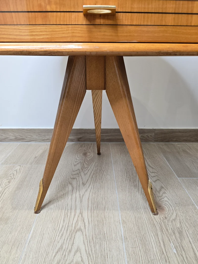 Paire de table de chevet vintage tripode