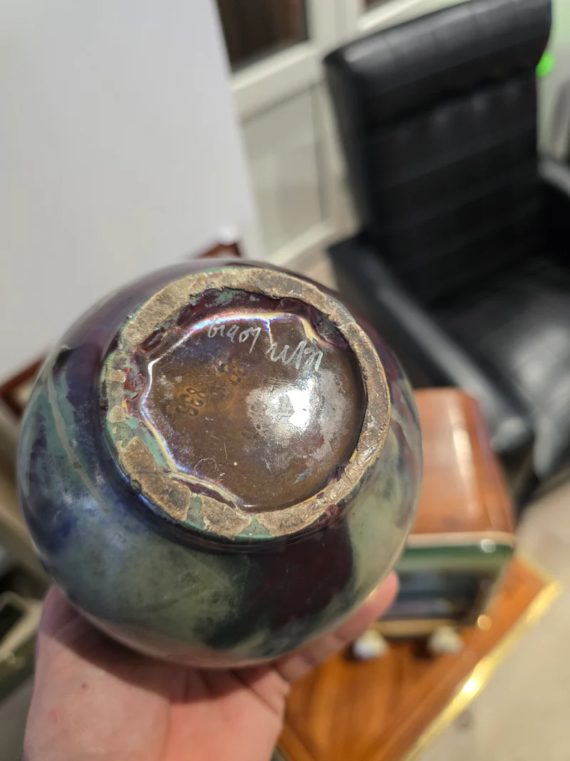 Vase art nouveau Lunéville