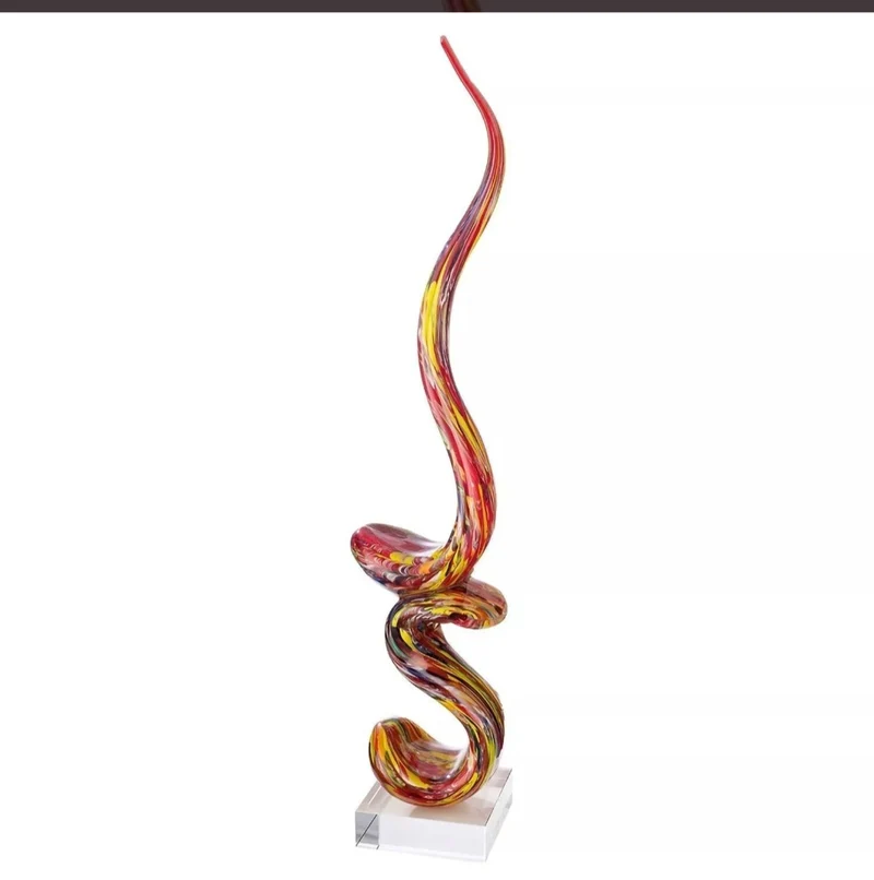 Grande sculpture en verre
