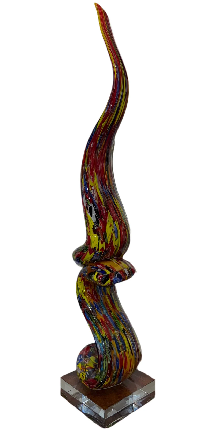 Grande sculpture en verre