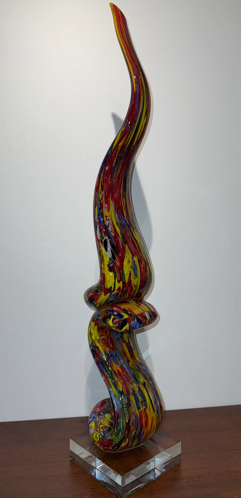 Grande sculpture en verre
