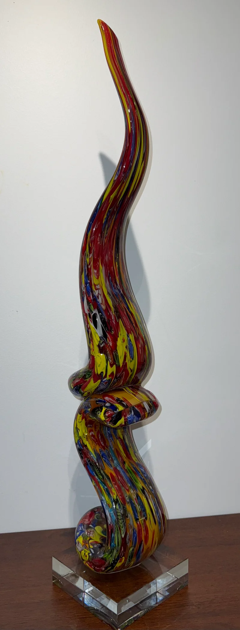 Grande sculpture en verre