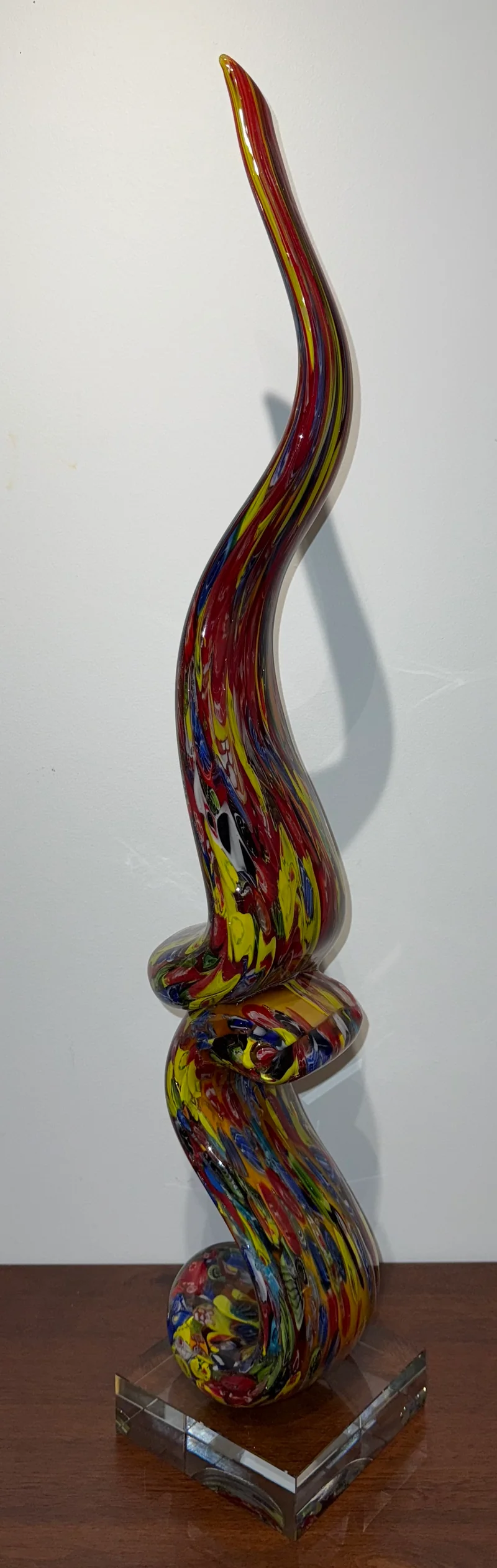 Grande sculpture en verre