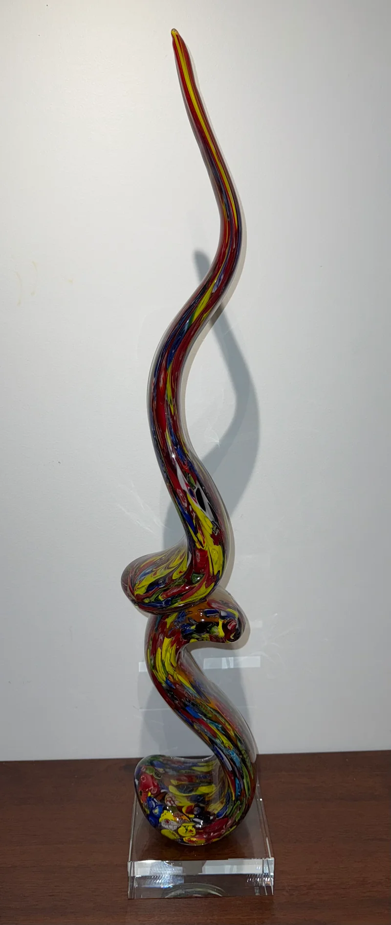Grande sculpture en verre
