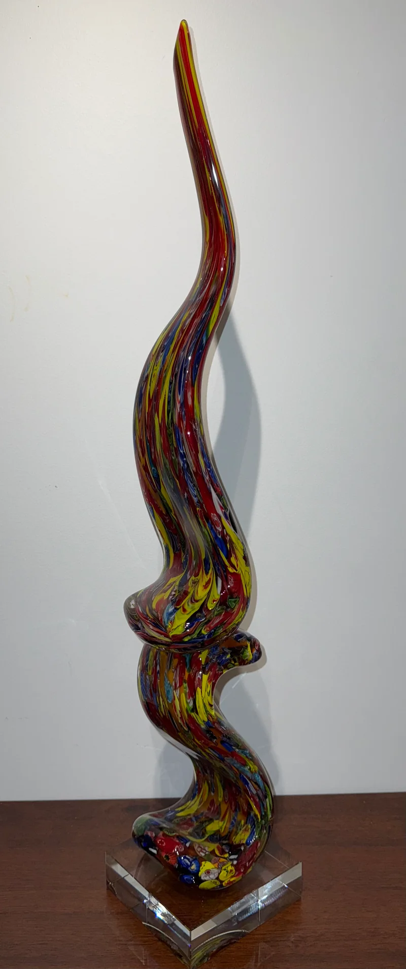 Grande sculpture en verre
