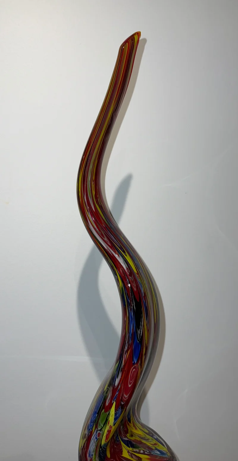 Grande sculpture en verre