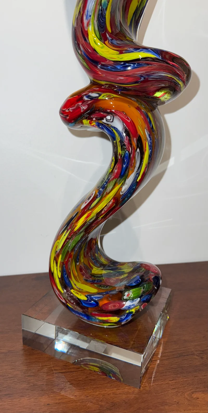 Grande sculpture en verre