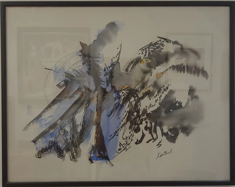 Œuvre abstraite contemporaine
