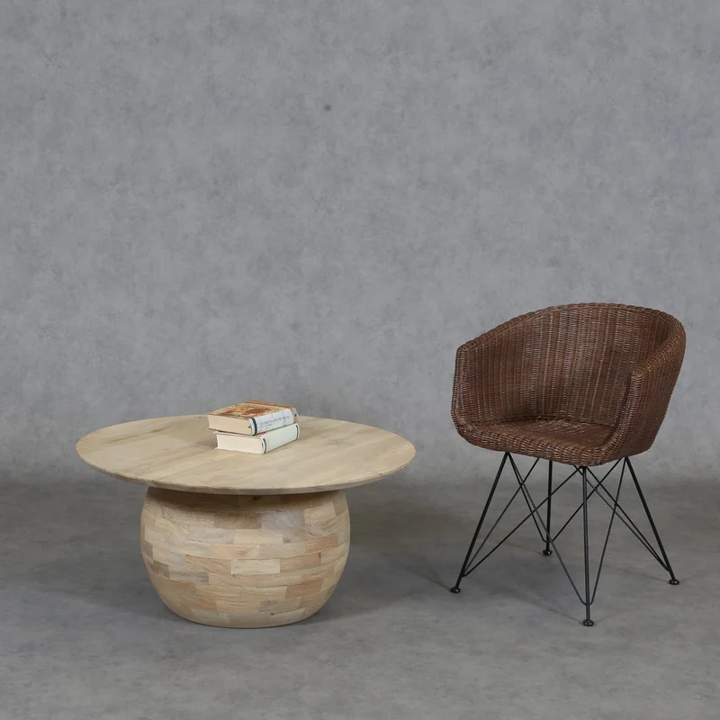 Table basse en bois massif Hajar
