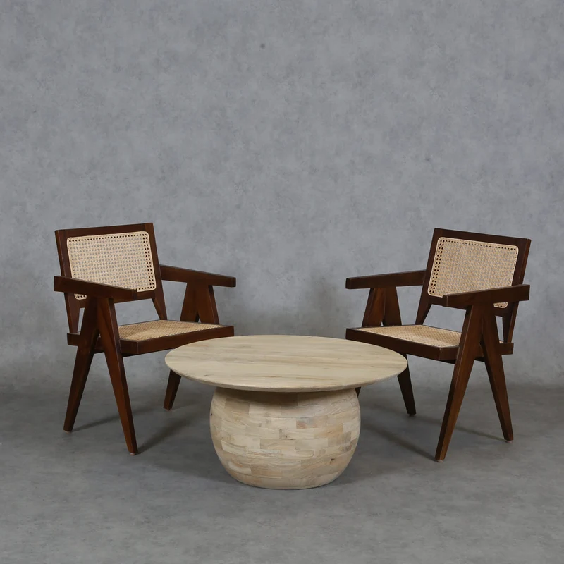 Table basse en bois massif Hajar