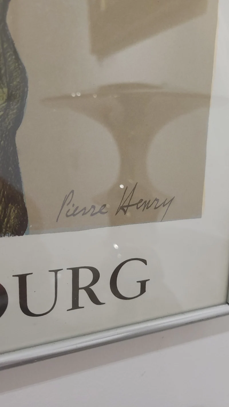 Affiche signée Pierre Henry