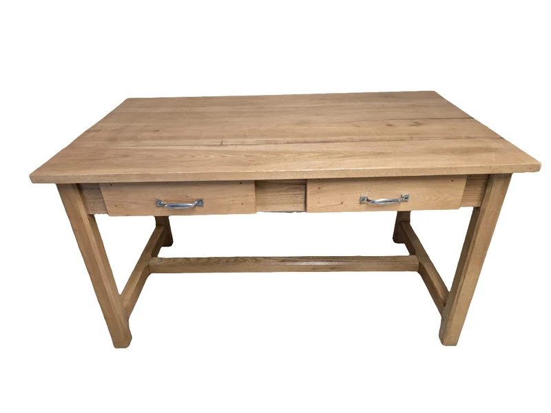 Table de ferme en chêne blond
