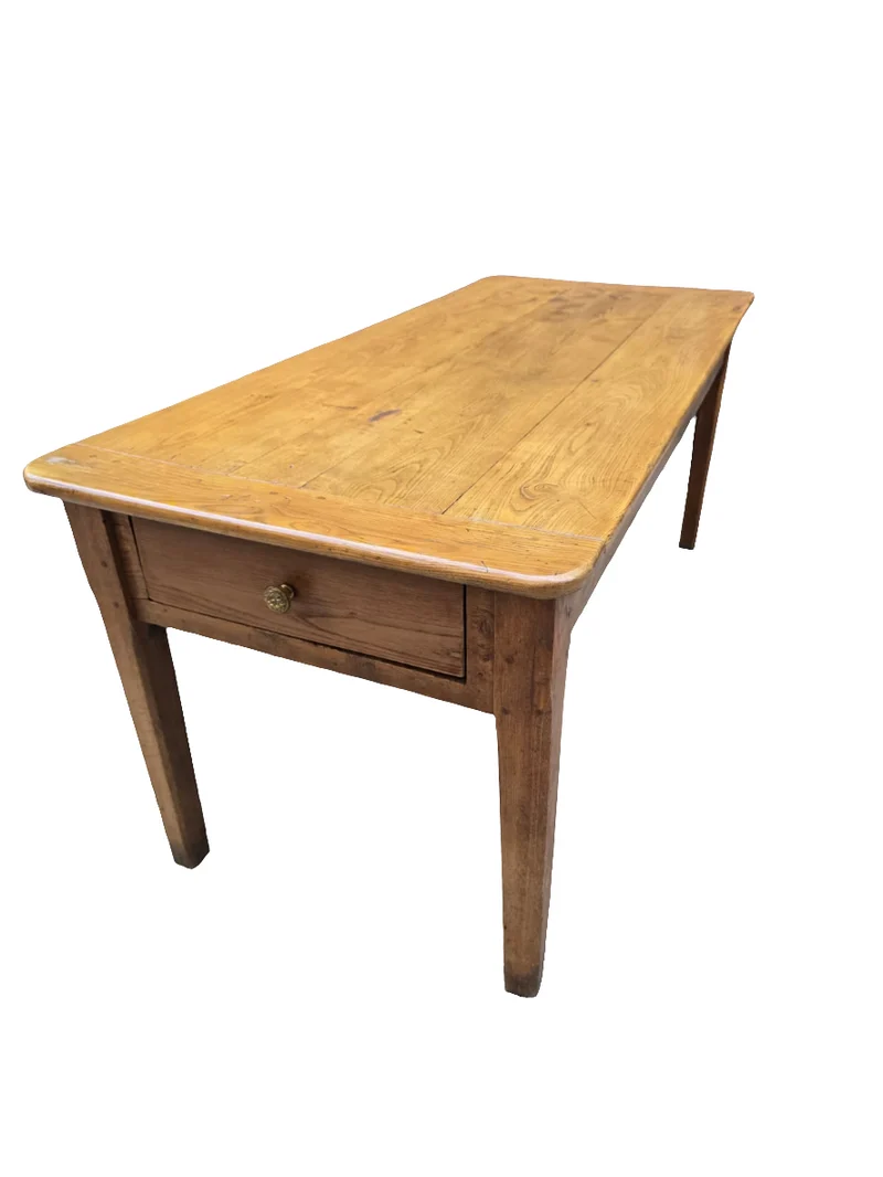 Table de ferme ancienne en orme