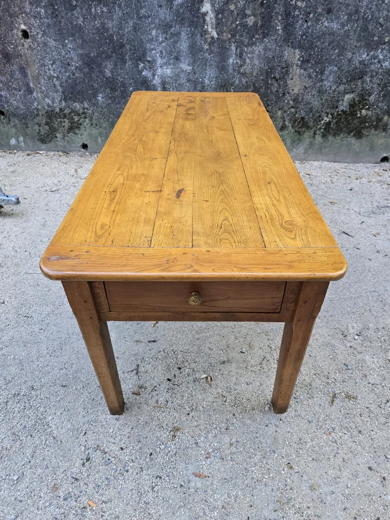 Table de ferme ancienne en orme
