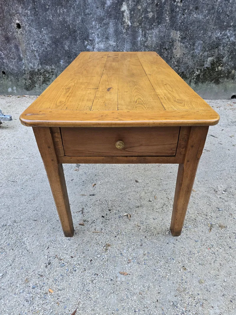 Table de ferme ancienne en orme