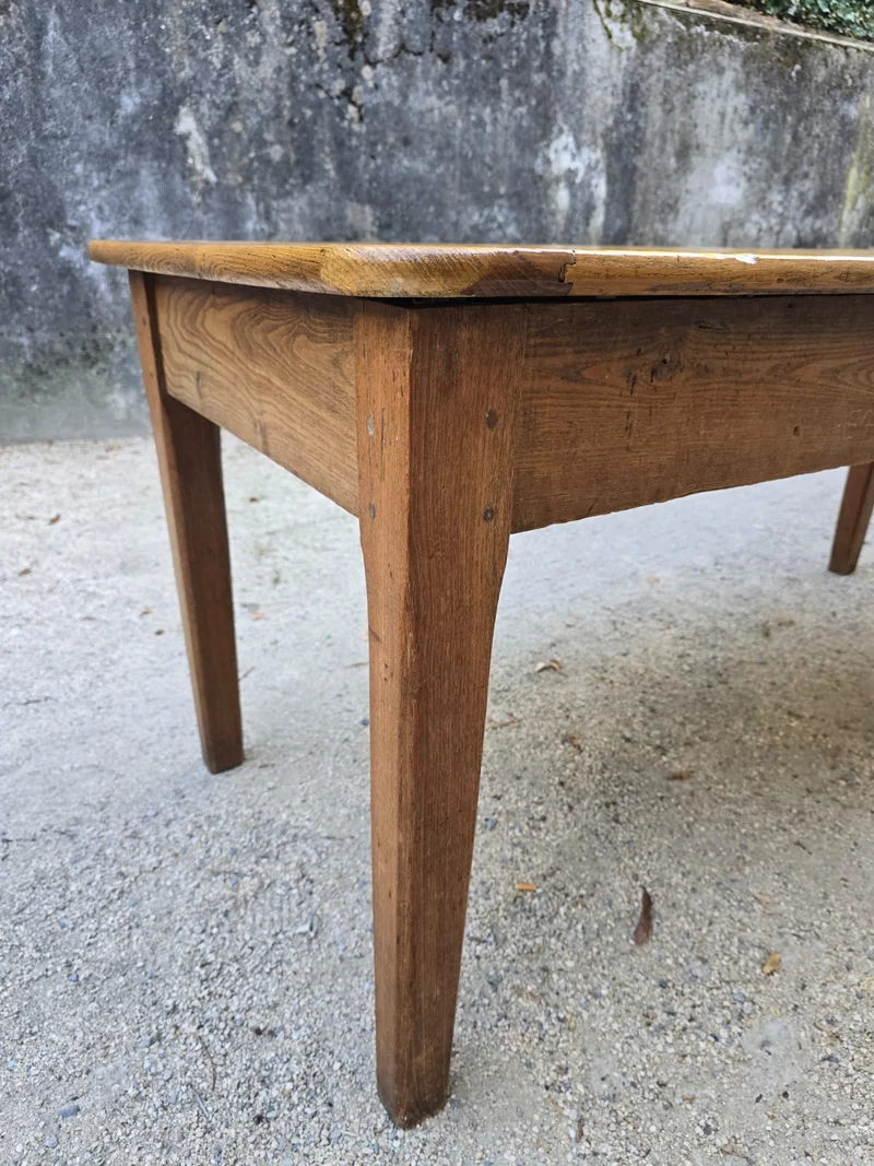 Table de ferme ancienne en orme