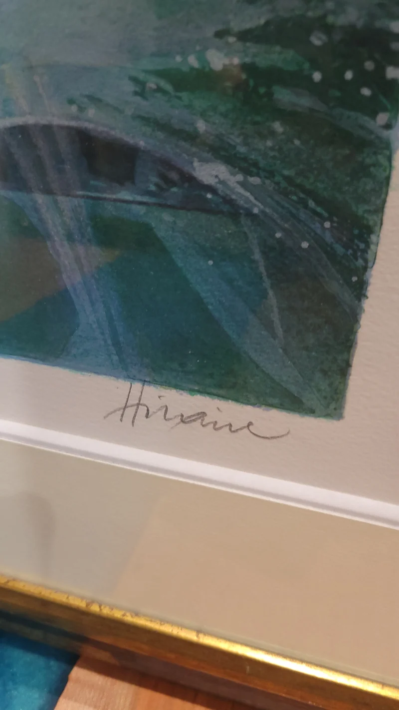 Lithographie signée Hilaire
