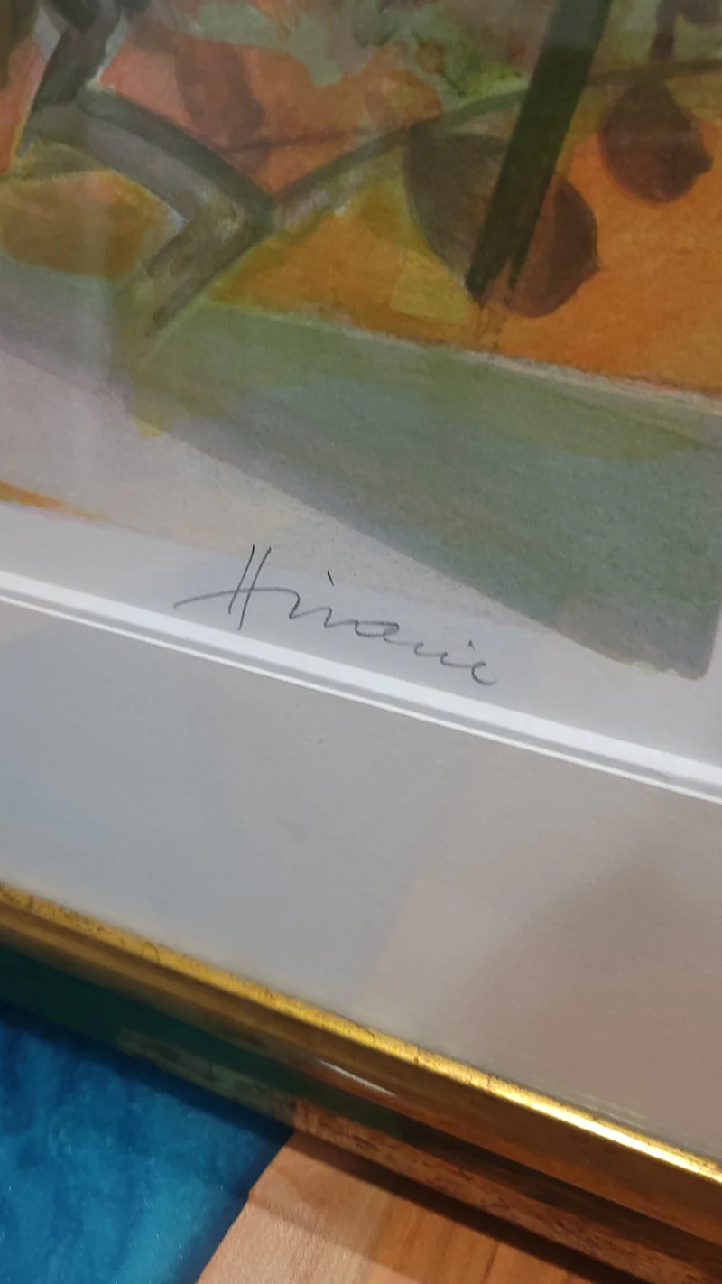 Lithographie signée Hilaire