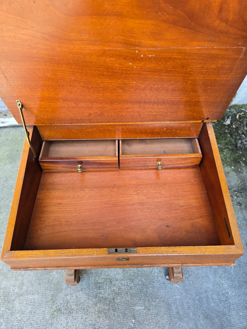 Bureau Davenport ancien en chêne