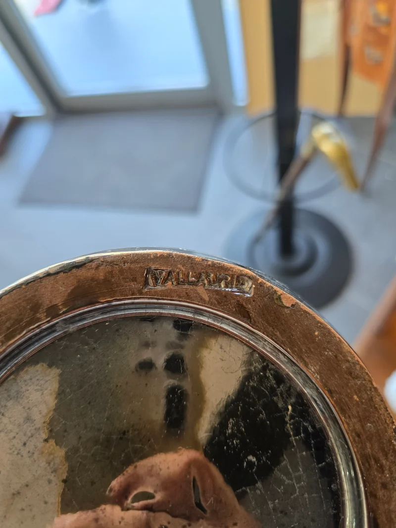 Grand vase en céramique à glaçure miroir métallisée – Vallauris 90’s