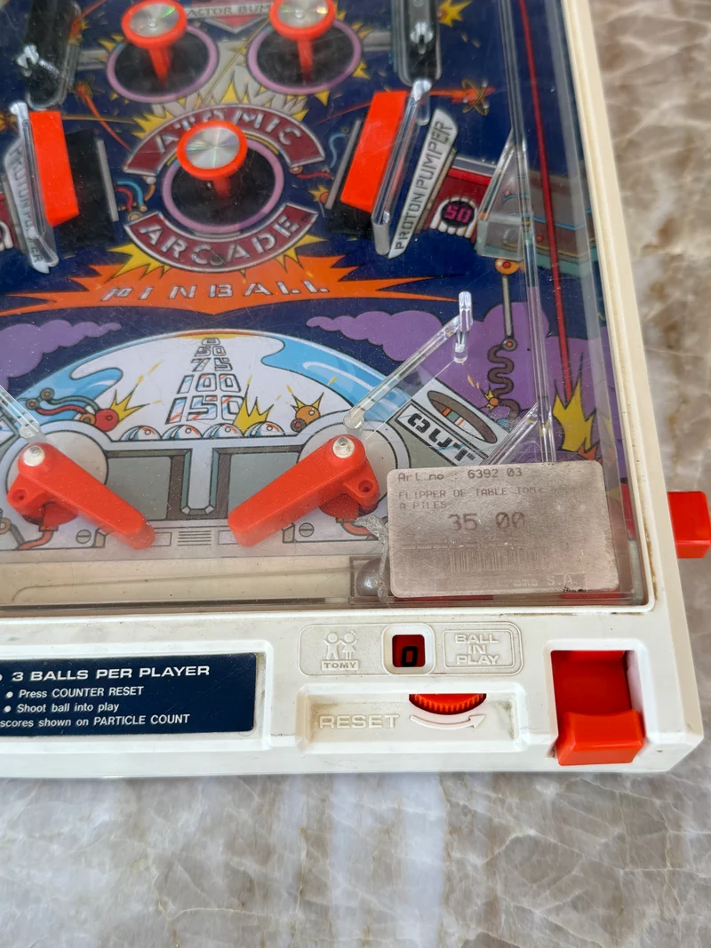 Flipper vintage - Tomy Atomic Arcade Pinball
