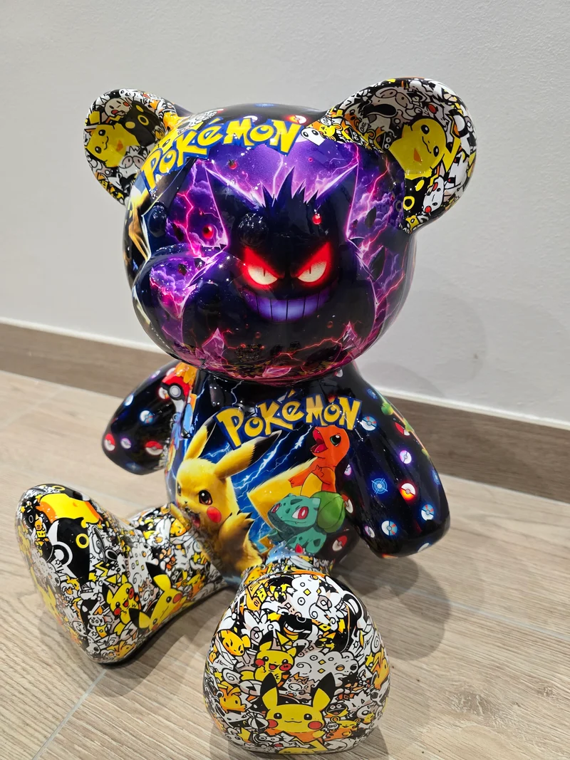 Sculpture Bear Pokémon – Édition Limitée 6/26 – 35 cm - Art pop € Street