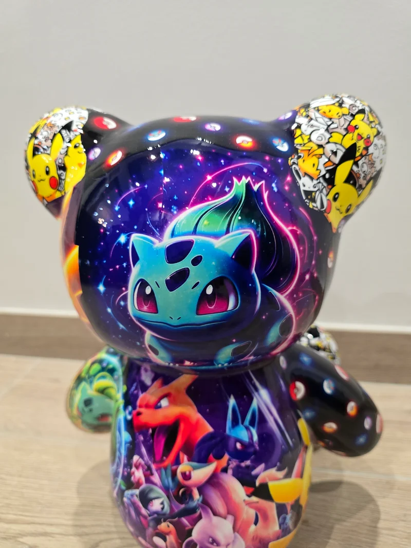 Sculpture Bear Pokémon – Édition Limitée 6/26 – 35 cm - Art pop € Street