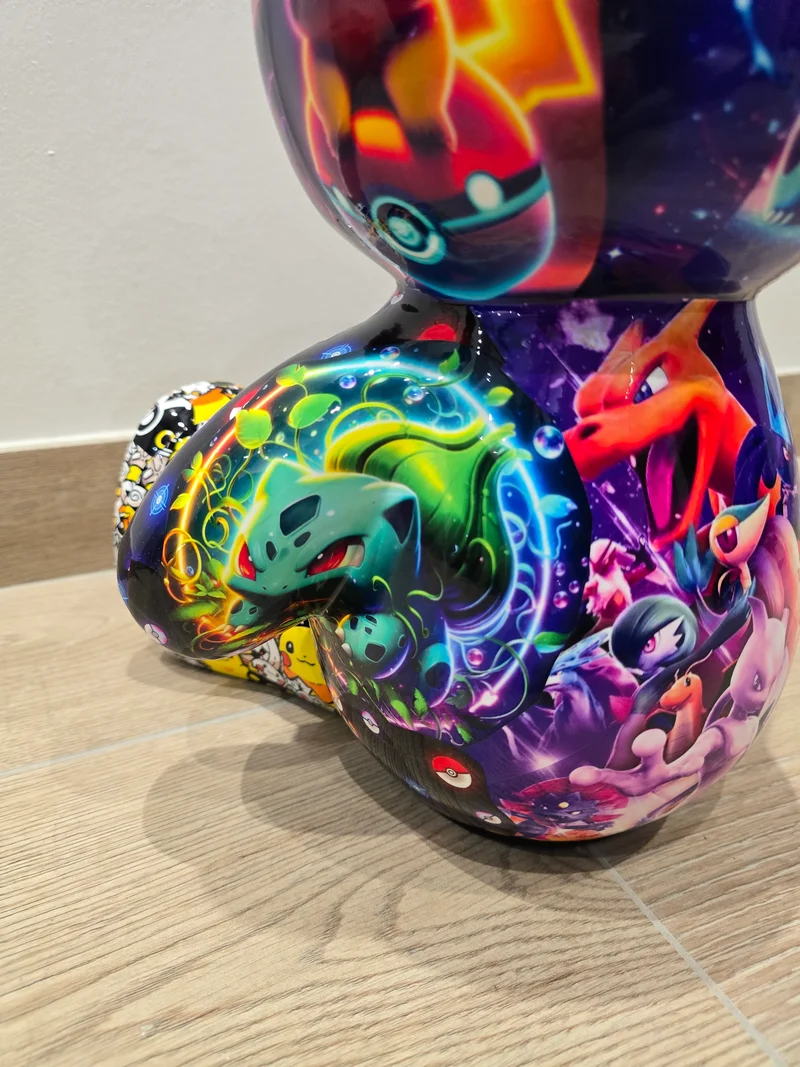 Sculpture Bear Pokémon – Édition Limitée 6/26 – 35 cm - Art pop € Street