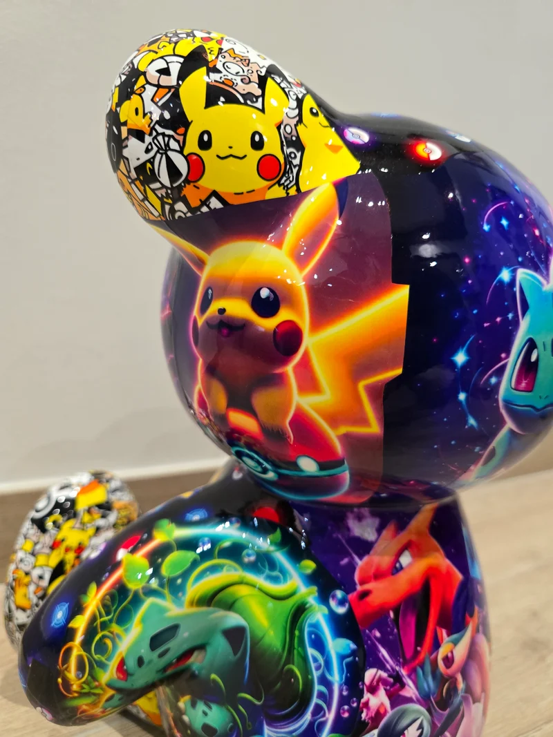 Sculpture Bear Pokémon – Édition Limitée 6/26 – 35 cm - Art pop € Street
