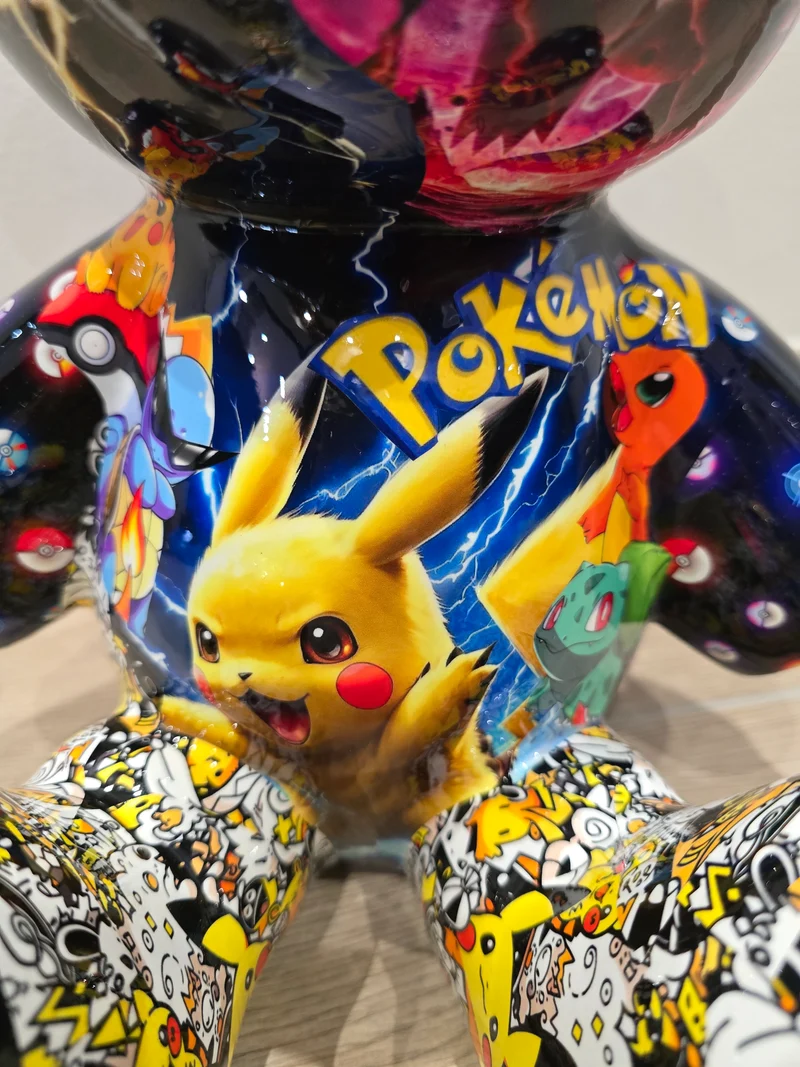 Sculpture Bear Pokémon – Édition Limitée 6/26 – 35 cm - Art pop € Street