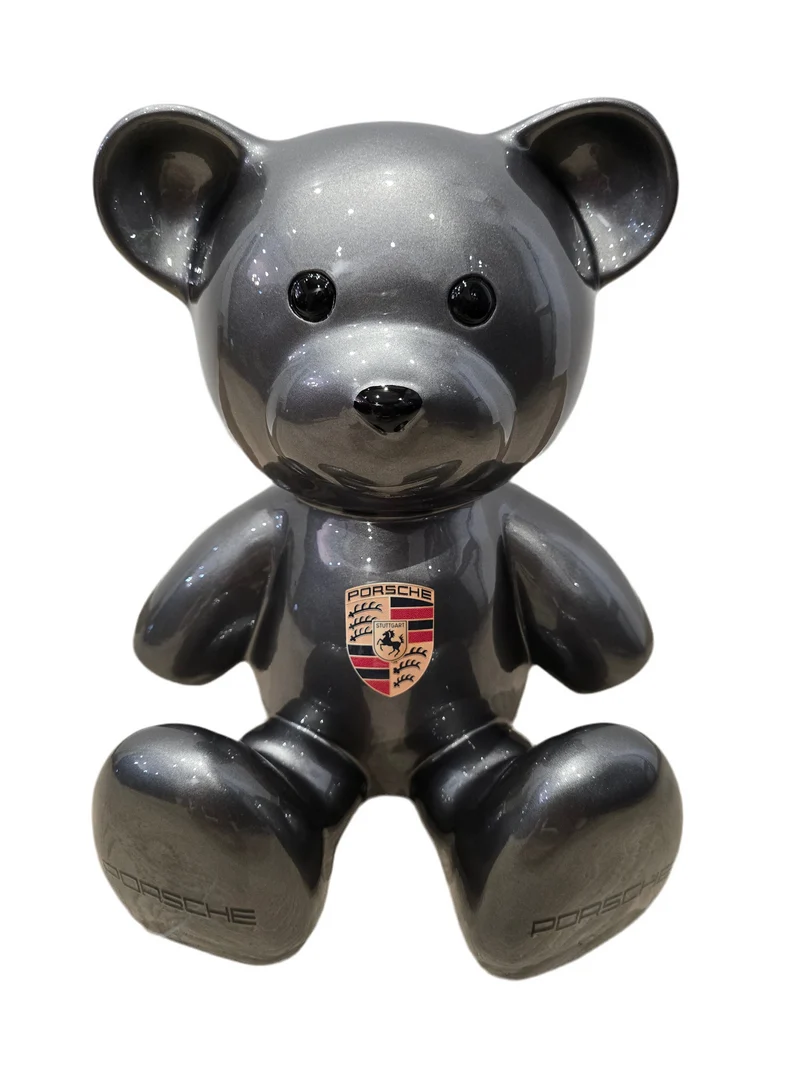 Teddy Bear Porsche – Édition Limitée 11/26 – 35 cm – Design Auto & Art Pop