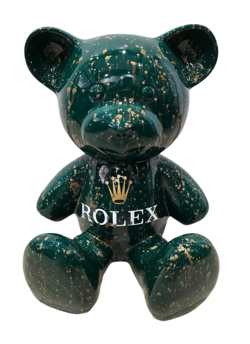 Teddy Bear Rolex – Édition Limitée 12/26 – 35 cm – Art Pop Luxe