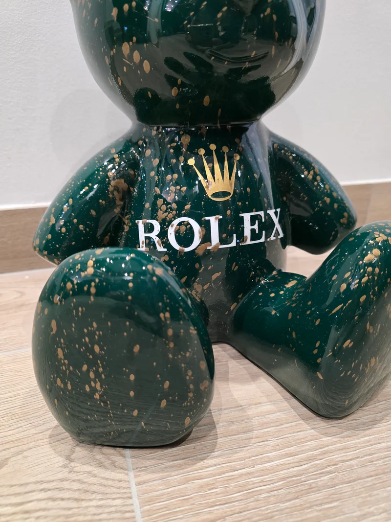 Teddy Bear Rolex – Édition Limitée 12/26 – 35 cm – Art Pop Luxe