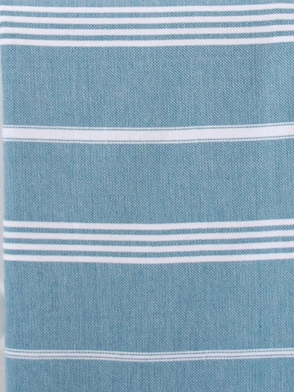 Serviette de hammam turque blanc pétrole