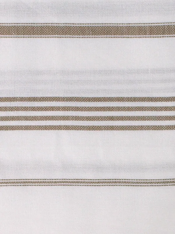 Serviette de hammam turque vert olive blanc