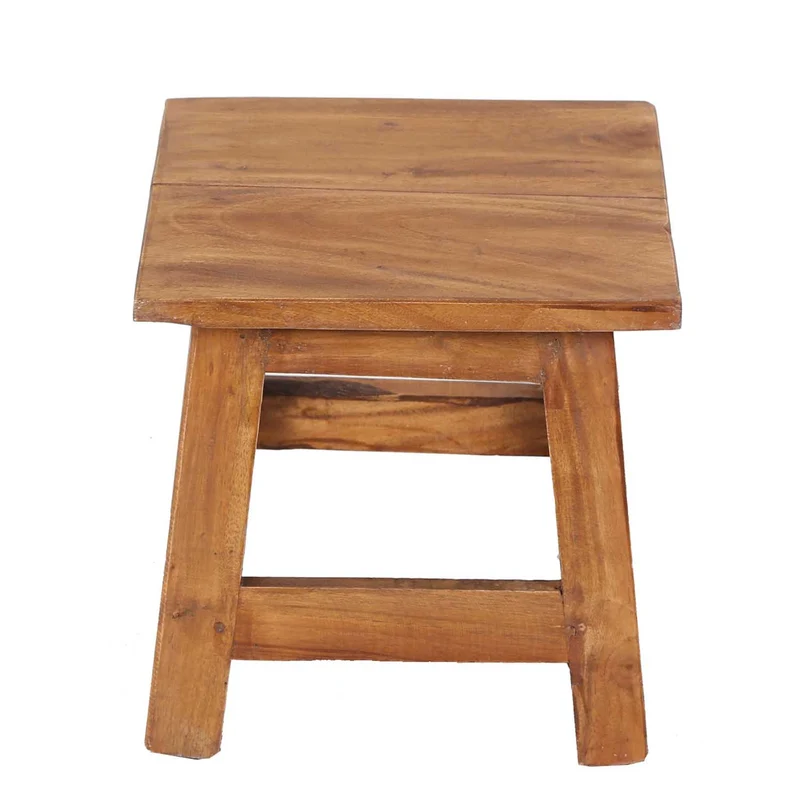 Tabouret en teck Aurora