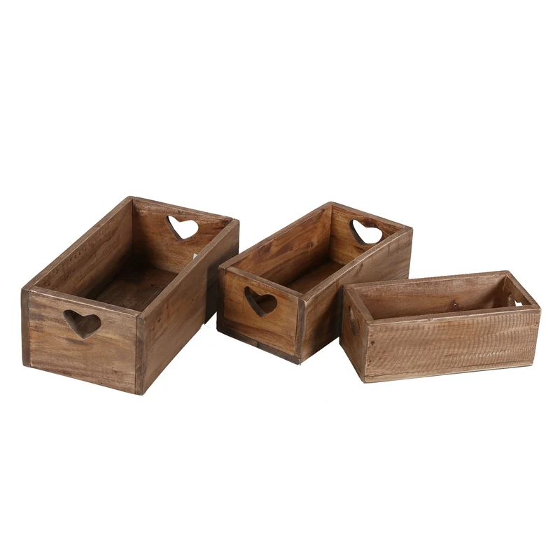 Coffret en bois teck de 3 Lucia