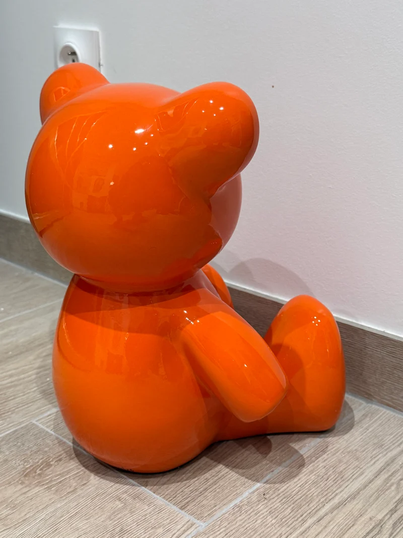 Teddy Bear “Hermès Paris” orange – Édition limitée 14/26 - 35 cm