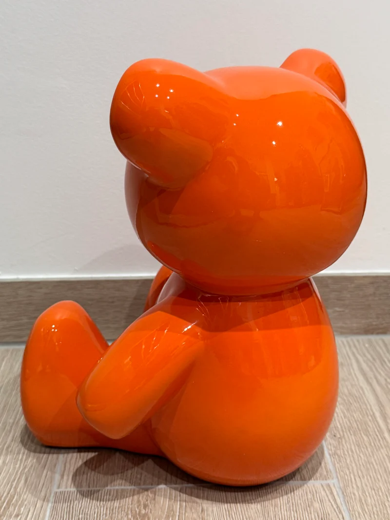 Teddy Bear “Hermès Paris” orange – Édition limitée 14/26 - 35 cm