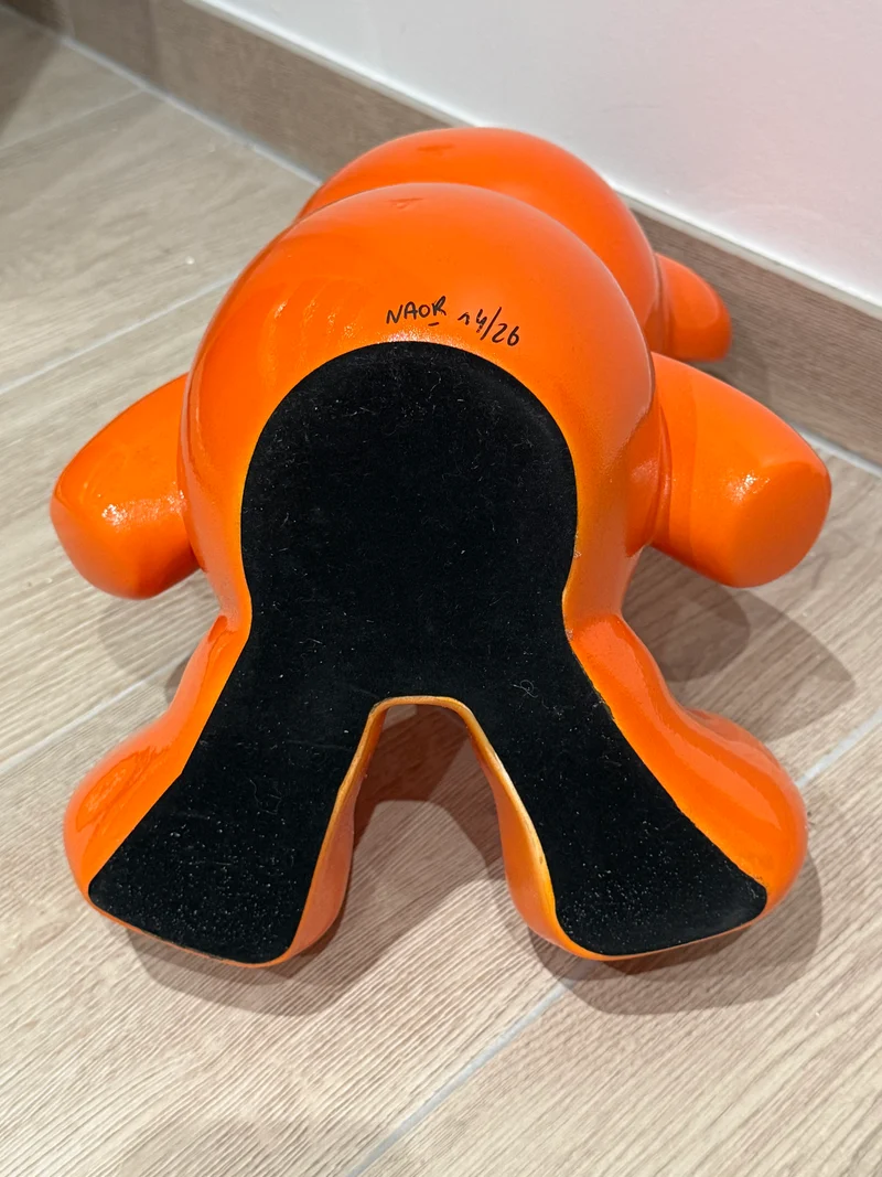 Teddy Bear “Hermès Paris” orange – Édition limitée 14/26 - 35 cm