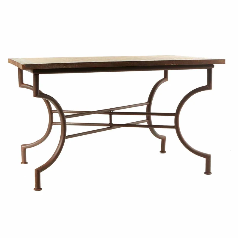 Table à manger mosaïque 120x80 vert émaillé